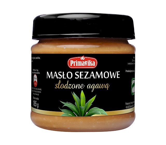 Masło sezamowe słodzone agawą