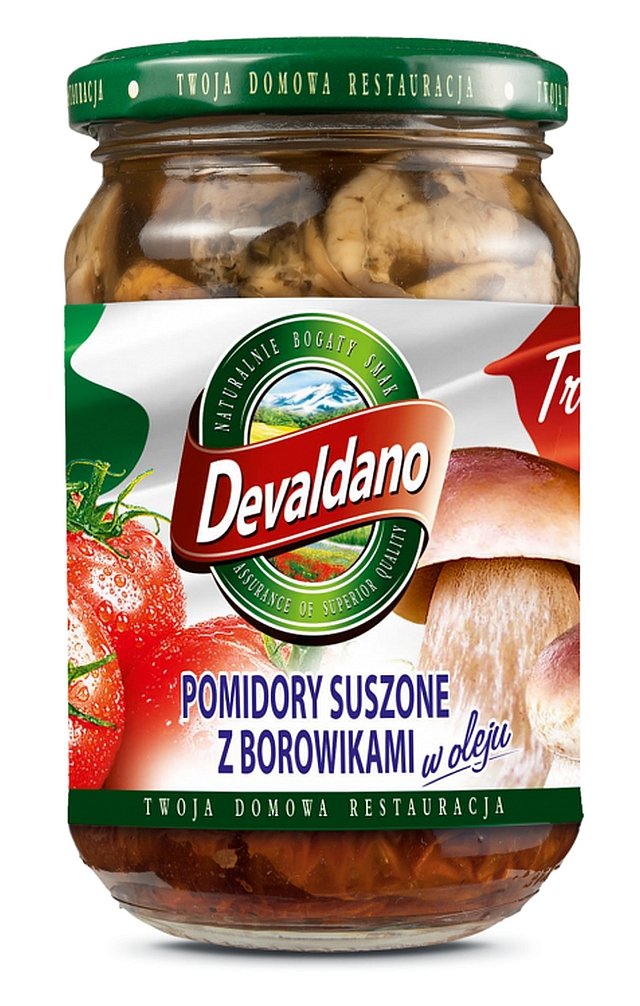 Pomidory suszone z borowikami w oleju