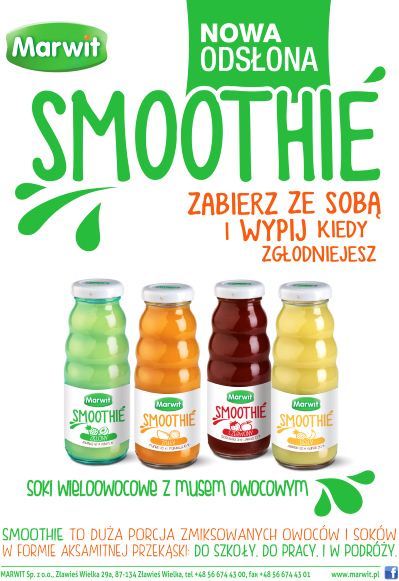 Owocudo a teraz SMOOTHIE i nowy podział smakowy: Biały, Żółty, Czerwony i Zielony