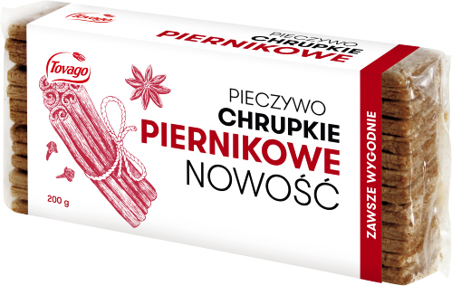 Chrupkie piernikowe pieczywo pszenno