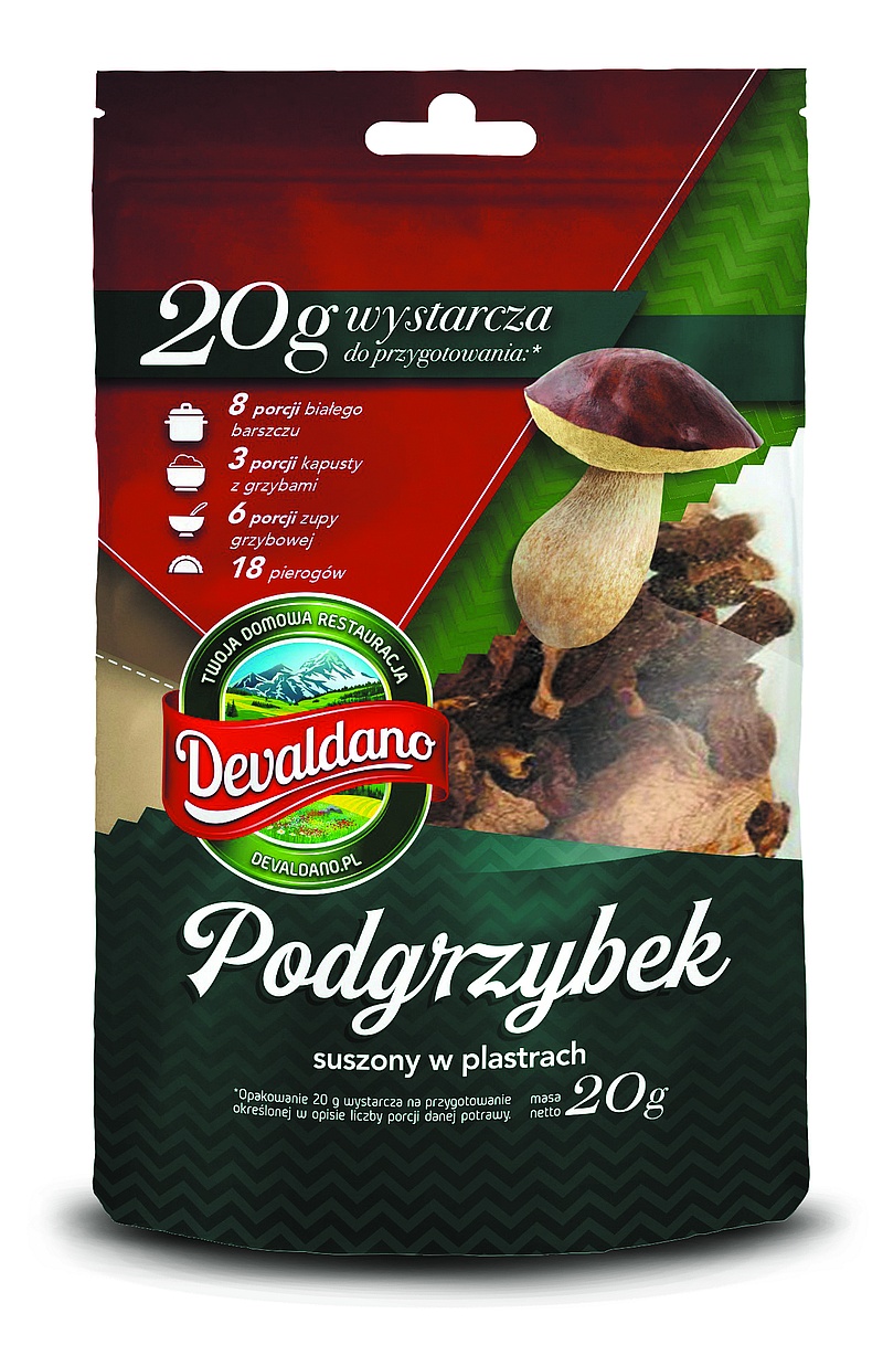 Podgrzybek suszony w plastrach Devaldano 20g